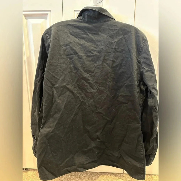 Anne Fontaine Paris Black Cotton button down size 4 - Picture 2 of 3